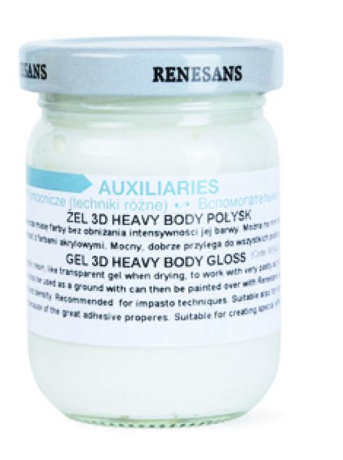 Fényes 3D strukturáló gél - heavy body 110ml