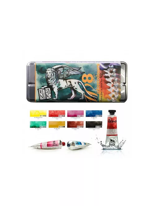 Set of watercolor paints Renesans Intense Water 8x15ml