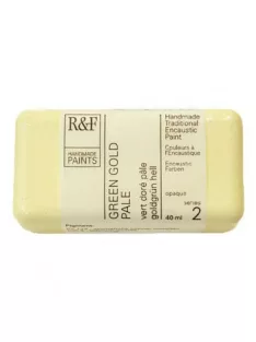 R&F Encaustic festék 40ml – 102H zöld arany halvány