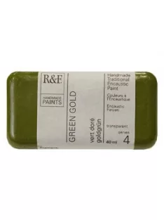 R&F Encaustic festék 40ml – 104C zöld arany