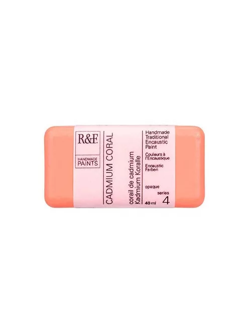 Encaustic festék R&F 40ml – 104M Kadmium korall