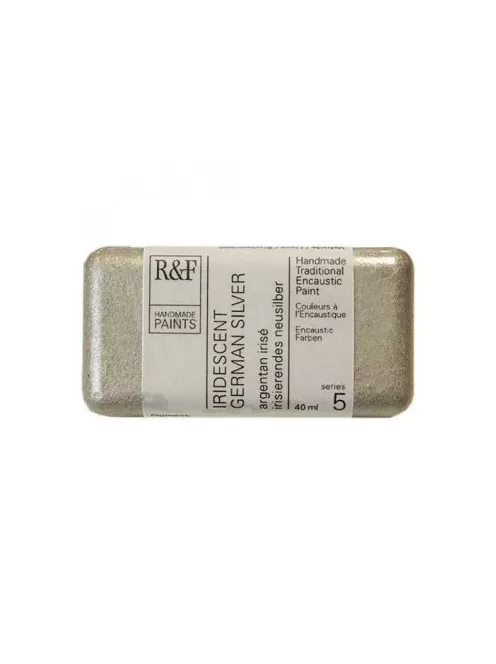 Encaustic festék R&F 40ml – 1082 Iridescent German ezüst