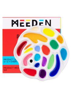 Porcelain palette in the shape of a rose 15x15cm