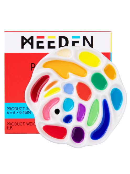 Porcelain palette in the shape of a rose 15x15cm