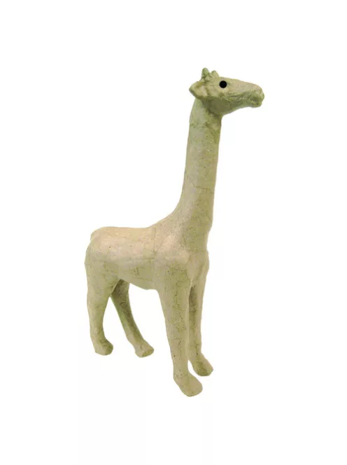 Zsiráf papírmasé-ból, nagy 28 cm