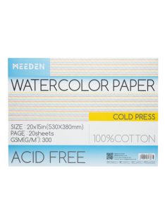 Akvarell tömb Meeden 100% pamut 38