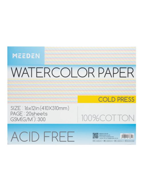 akvarell pad Meeden 100% Cotton 31x41cm Cold Pressed