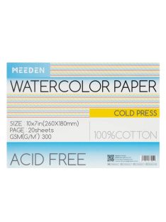 akvarell pad Meeden 100% Cotton 18x26cm Cold Pressed