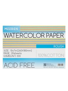 Akvarell tömb Meeden 100% pamut 18x26cm Rough