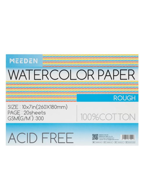 Akvarell tömb Meeden 100% pamut 18x26cm Rough
