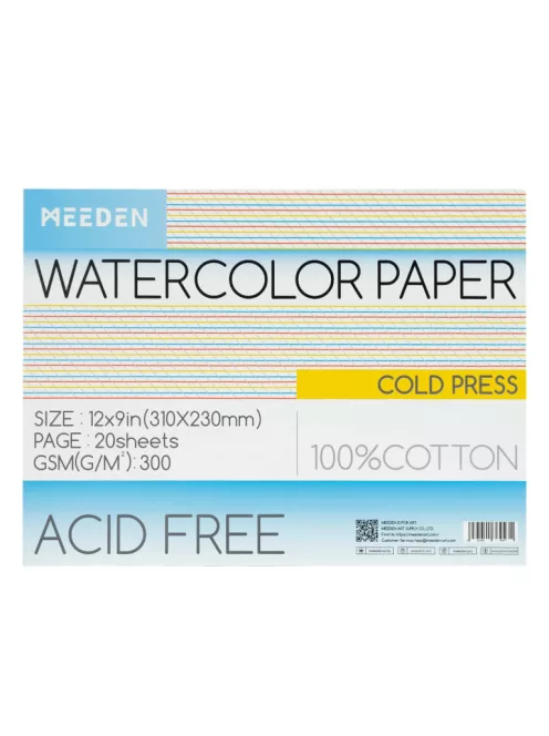 akvarell pad Meeden 100% Cotton 23x31cm Cold Pressed
