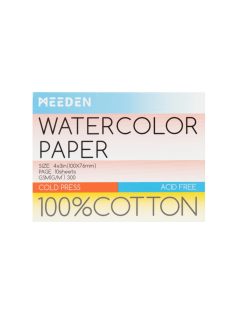 Mini Akvarell tömb Meeden 100% pamut 7.6x10cm Cold Pressed