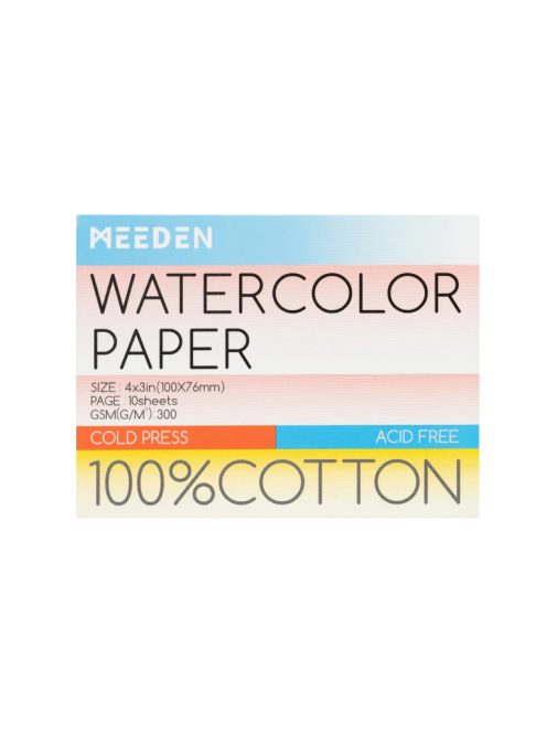 Mini Akvarell tömb Meeden 100% pamut 7.6x10cm Cold Pressed