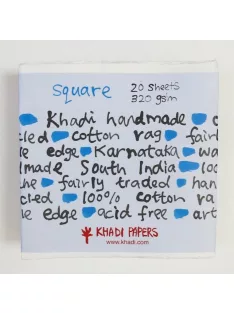 Khadi akvarell kézzel készített papír 20x20cm 320g