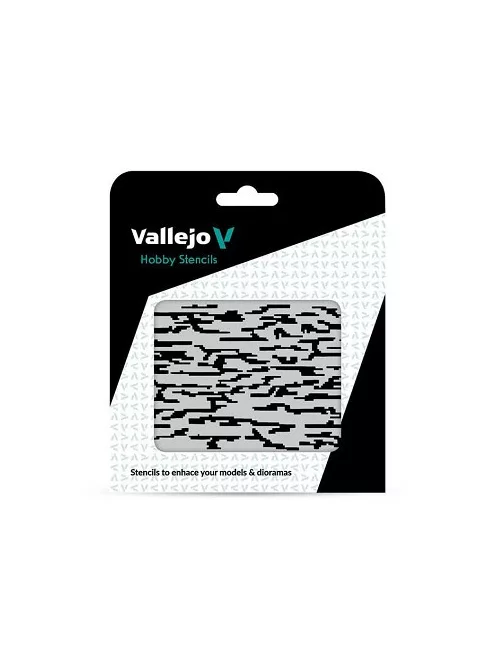 Vallejo modellező sablon – Pixelated Modern Camo