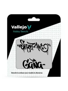 Vallejo modellező sablon – Street Art n 2