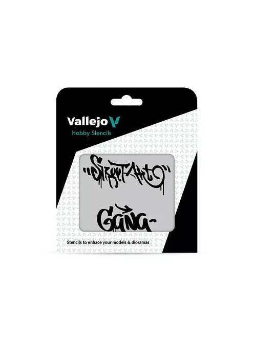Vallejo modellező sablon – Street Art n 2