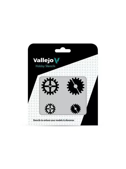 Vallejo modellező sablon – Gear Marks
