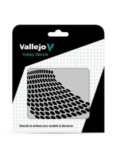 Vallejo modellező sablon – Distorted Honeycomb