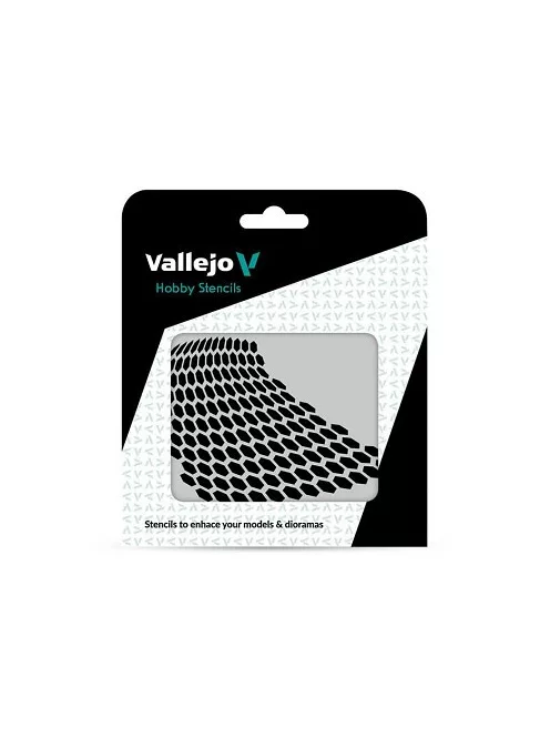 Vallejo modellező sablon – Distorted Honeycomb