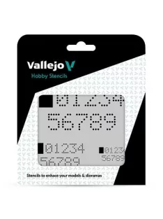 Vallejo Modellező sablon – Digital Numbers