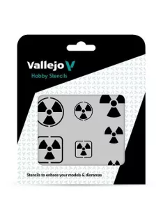 Vallejo Modellező sablon – Radioactivity Signs