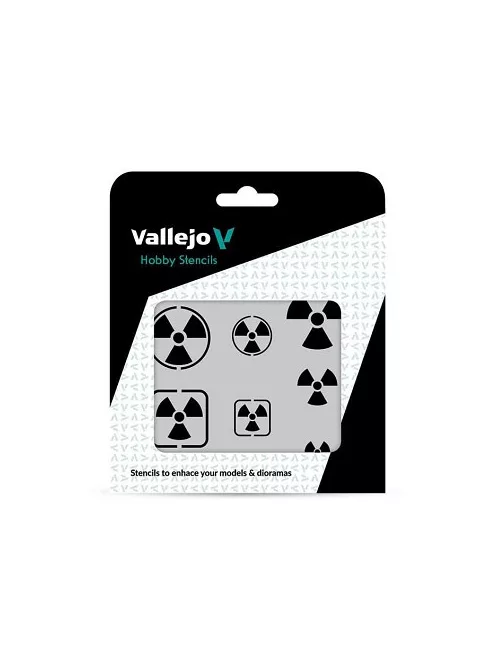Vallejo Modellező sablon – Radioactivity Signs