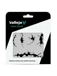 Vallejo modellező sablon – Cracked Wall