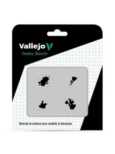Vallejo Modellező sablon – Petrol Spills
