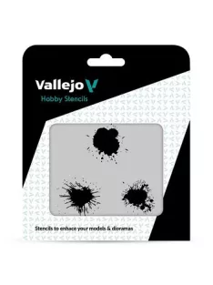 Vallejo modellező sablon – Paint Stains