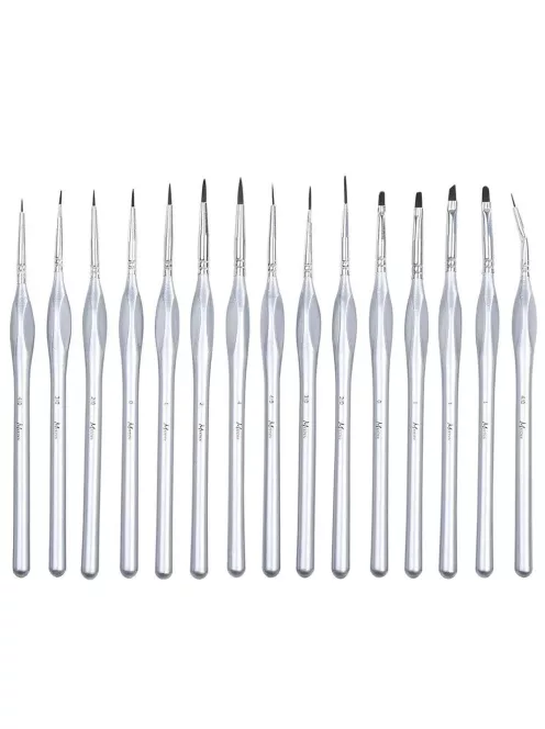 Ecsetkészlet - MEEDEN 15 Pcs Micro Detail Paint Brush Set
