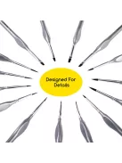 Ecsetkészlet - MEEDEN 15 Pcs Micro Detail Paint Brush Set