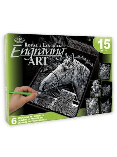 Ezüst képkarcoló készlet 6 az 1-ben - Farmház körül, válogatás készlet