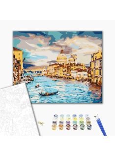 Számozott kifestő készlet vászonra 40x50 cm - Velencei csodák