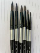 Hegyes kerek ecset akvarellhez, Mondrian 3000 - Kevert szőrű: Mókuszőr és Black Taklon szálak vegyesen - 2