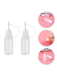 Tűhegyű, csőrős, átlátszó műanyag tubus - 30ml