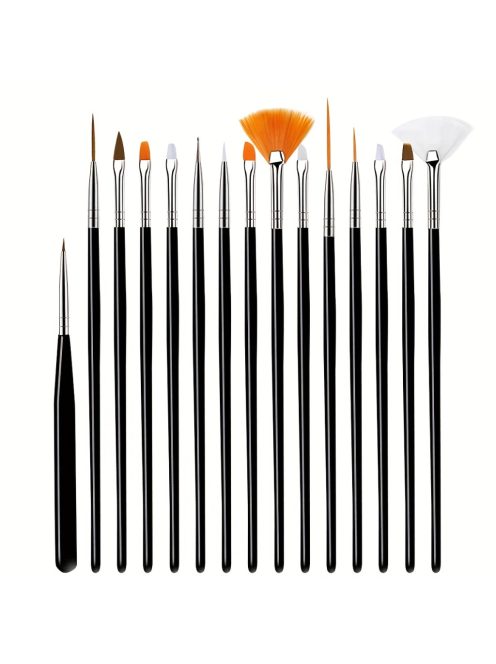 Ecsetkészlet - MEEDEN 15 Pcs Micro Detail Paint Brush Set