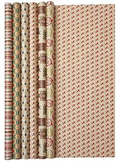   Clairefontaine Nature - Mintás nátron csomagoló, tekercsben 64 g/m2 tavaszi és természeti mintás 0,7 x 2 m