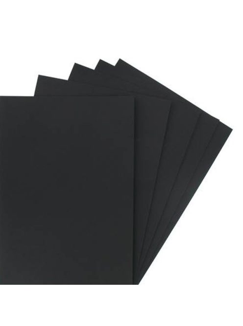 Cartador dekorációs karton, újrahasznosított színes papír 270 g/m2 fekete 50 x 65 cm