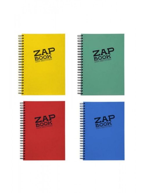 Clairefontaine Zap Book spirálkötött rajztömb újrahasznosított papírból- 80g 160 ív A4