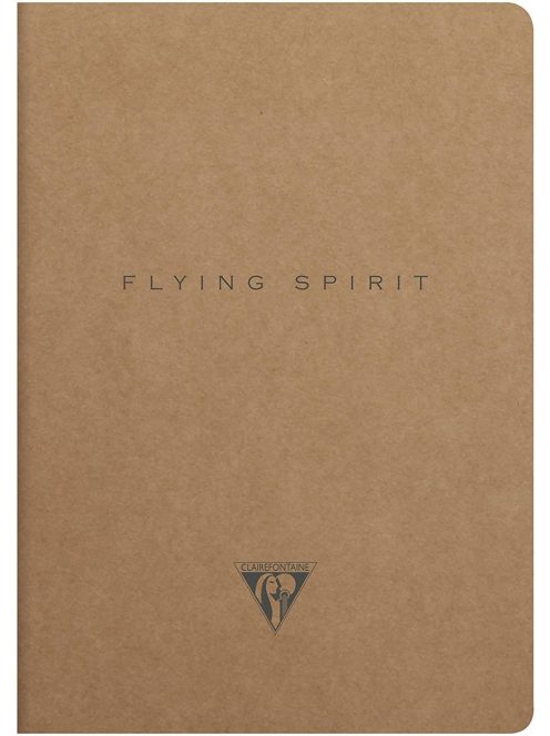 Clairefontaine Flying Spirit fekete vázlatfüzet, elefántcsont rajzpapír, ragasztott, 90 g/m2 120 oldal, 19x25 cm