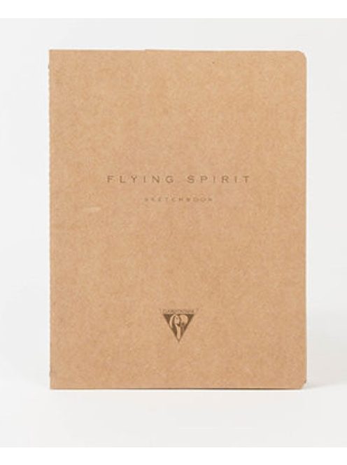 Clairefontaine Flying Spirit vázlatfüzet, elefántcsont rajzpapír, ragasztott, 90 g/m2 100 oldal, 16x21 cm