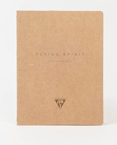 Clairefontaine Flying Spirit vázlatfüzet, elefántcsont rajzpapír, ragasztott, 90 g/m2 100 oldal