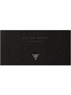   Clairefontaine Flying Spirit vázlatfüzet, elefántcsont rajzpapír, fűzött 90 g/m2 100 oldal, 10,5 x 21 cm