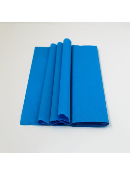 Krepp-papír 75% kreppelés 40 g/m2 PETROL KÉK 0,5 x 2,50 cm