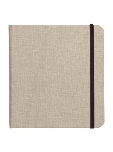 Clairefontaine Goldline rajztömb, enyhén szemcsés, natúr fehér rajzpapír, vászon borító, 30x30 cm