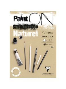 PaintON Kraft rajztömb, enyhén szemcsés papír, vegyes technikákhoz 250 g/m2 30 ív A5