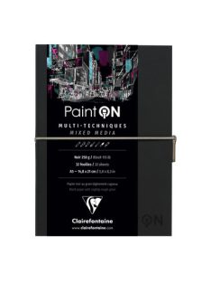 PaintON tömb, varrott, fekete papír, vegyes technikákhoz 250 g/m2 32 ív 14,8 x 21 A5