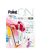 PaintON rajztömb 6 féle színű papírral, vegyes technikákhoz 250 g/m2 24 lap A5