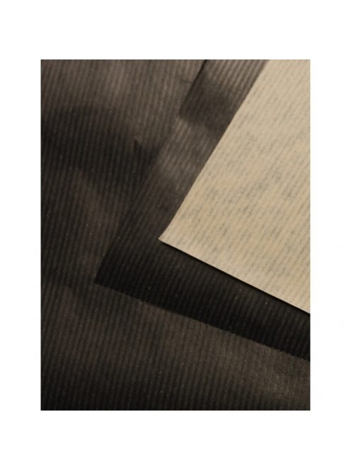 KRAFT papír ívben, fekete/barna 90 g/m2 - 50 x 65 cm